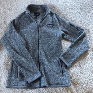 Patagonia grey better sweater full zip